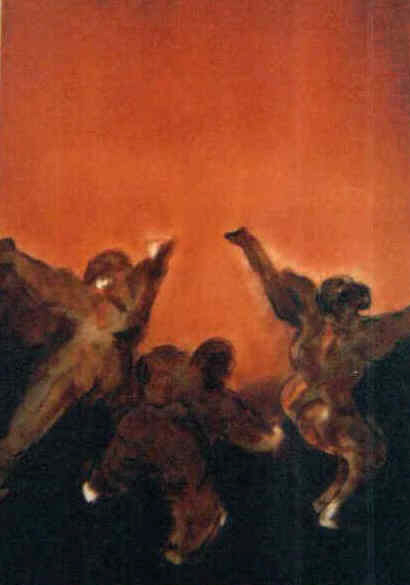 Giuseppe Schembri Bonaci : " La Danza  " Huile sur toile - 2004 - 65 x 46 cm  LMDA /G.S.B. 