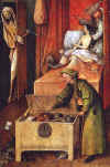 Jerome Bosch : " La Mort de l'Avare " -(c)  National Gallery of Art  - Washington