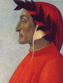 Sandro Botticelli :  " Portrait de Dante Alighieri" 1495  (c) Coll. Part. Geneve