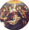 Sandro Botticelli " Madone  la Grenade" 1487  Galleria degli Uffizi Florence