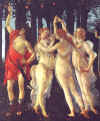 Sandro Botticelli " Le Printemps" (dtail) 1482  Galleria degli Uffizi Florence