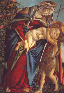 Sandro Botticelli  : " La Vierge  l'enfant avec Jean-Baptiste" 1495  - (c) Palazzo Pitti - Florence