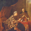 J.B.S. Chardin " Le cachet  " 1732 Huile sur toile 81 x 64 cm  Bildergalerie  Potsdam