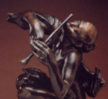 Camille Claudel :  " La joueuse de flute ( detail) " -  Bronze 1904 - (c) Coll. part.
