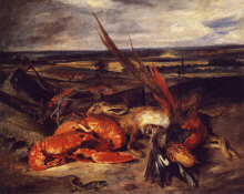 E. Delacroix  : "Nature Morte aux homards "1827 - (c) Musee du Louvre - Paris 