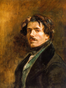 Eugene Delacroix : " Autoportrait " 1837
