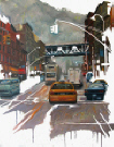 Boris Foscolo : " New York "  BF- Galerie ArtFontainebleau 