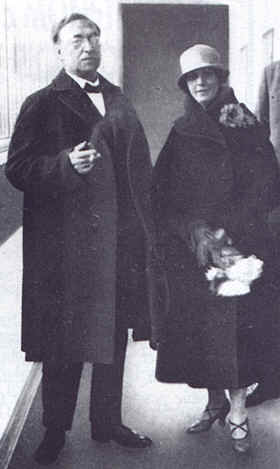 Wassily  Kandinsky et Nina de Andreevsky  Weimar en 1927  