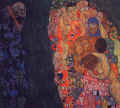 Gustav Klimt :  "La vie et la Mort " 1907-1908  -  Coll. Part. - Vienne 