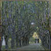 Gustav Klimt : " Allee dans le parc du Chateau Kammer " 1912 - Huile sur toile, 110 x 110 cm -(c) Osterreichiches Galerie  - Vienne