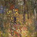 Gustav Klimt :  "Le Jardin au Crucifix " 1911-1912  - (c)  Osterreichiches Galerie - Vienne