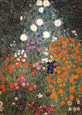 Gustav Klimt  :  "Fleurs dans un jardin " 1905  - (c)  Coll. Part. 