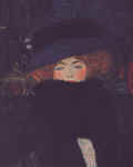 Gustav Klimt  : " La Dame au Boa de Plumes"  - 1909   - (c) Musee du Belvedere  - Vienne