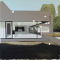 Jrmy Liron : " Paysage 113 " 2012 - huile sur toile, 123 x 123 cm  JL - Galerie Isabelle Gounod