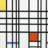 Piet Mondrian : " Composition avec jaune, bleu et rouge "  - 1937 -  2014  Mondrian - (c)  ADAGP 