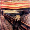 Edvard Munch : " Le Cri " 1893 - Huile et tempera sur carton  83,45x66 cm -  Muse Munch - Oslo