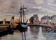 Ludovic-Rodo Pissarro ( 1878-1952) : " Port de Concarneau " - 1928 - Huile sur Toile -  © Musée Tavet-Delacour - Pontoise /  © Collection Stern Pissarro - Londres