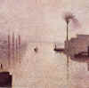 C.Pissarro " L'Ile Lacroix  Rouen Effet de brouillard " 1888    Museum of Art Philadelphie