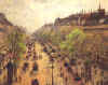 C.Pissarro " Boulevard Montmartre, Printemps " 1897   Huile sur toile  65 x 81 cm  Coll. Part.