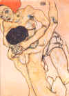 Egon Schiele " Deux jeunes Filles  " 1914 © Coll. Part.