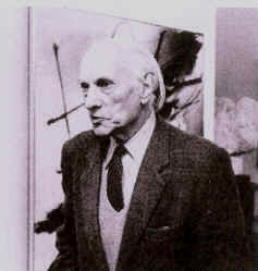 Gérard Schneider en 1984, lors de l'exposition "Autour de Michel Ragon " © ADAGP