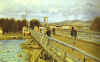 .Alfred Sisley : " Le Pont d'Argenteuil " 1872 Huile sur toile © Musée d'Orsay Paris