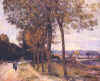Alfred Sisley : " La Seine à Marly " 1869 Huile sur toile 60 x 74 cm © Musée des Beaux Arts Lyon