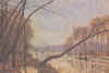 Alfred Sisley :  " Bords de Seine en Automne " 1876 Huile sur toile  46,5 x 65,4 cm  Stdelsches Kunstinstitut  Francfort