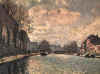 Alfred  Sisley : " Le Canal St Martin " 1870 Huile sur toile 50  x 65 cm  © Musée du Louvre Paris