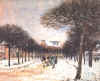 Alfred Sisley : " Route de Saint-Germain  Marly  " 1875 Huile sur toile 45,5 x 55 cm   Fondation E.G. Bhrle