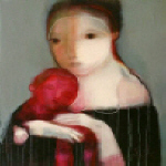 SylC : " Mother IV " - Technique mixte sur toile 100 x 81 cm -  S - Galerie Albane