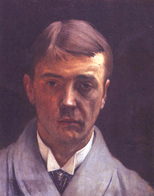 Felix Vallotton : "Autoportrait " 1891  - (c) Galerie Vallotton -  Lausanne