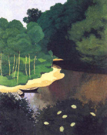 Felix Vallotton : " La Dordogne  a Carrenac " 1925 - (c)  Kunsthauss - Zurich