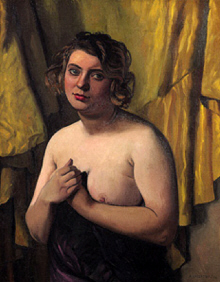Felix Vallotton :  " Femme demi nue " 1924 - (c)  Musee d'Art Moderne - St Etienne 