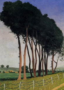 Felix Vallotton : " Une famille d'arbres " - Huile sur toile - (c)  Coll. Part.
