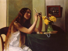 Felix Vallotton  : " La jeune fille au miroir " 1911 - (c) M(c) Musee du Petit Palais -Geneve