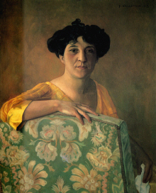 Felix Vallotton : " Portrait de Gabrielle " 1908  - (c) Clemens-Sels Museum - Neuss