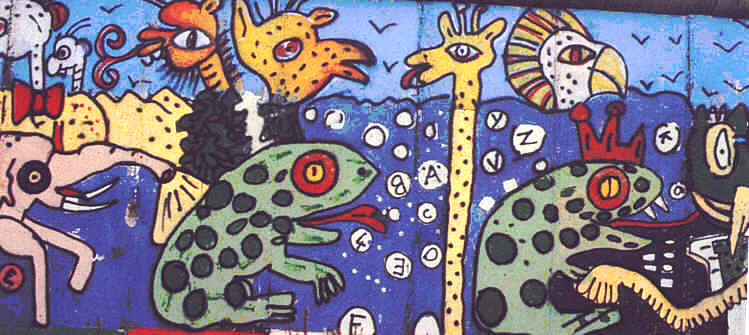 Murs de Berlin  1989 - peinture anonyme  Photo de Francesco et Alessandro Alacevich 