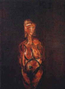 Giuseppe Schembri Bonaci : " Ghiaiia" Huile et cire sur toile  54 x 73 cm - 2002 -  LMDA /G.S.B. 