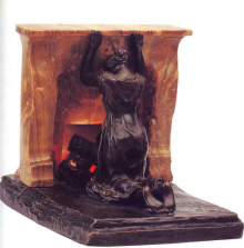 Camille Claudel : "Profonde pensee" - Onyx et Bronze 1898 - (c) Coll. part.