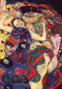 Gustav Klimt : " La Jeune Fille" (detail)  1912-1913 - (c) Narodni Galerie  - Prague