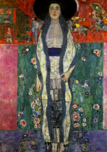 Gustav Klimt  :  "Portrait d'Aedle Bloch-Bauer II" 1912  - (c)  Osterreichiches Galerie - Vienne
