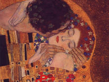 Gustav Klimt :  " Le Baiser" ( detail)  - 1905  - (c) Osterreichisches Museum fr angewandte Kunst - Vienne  