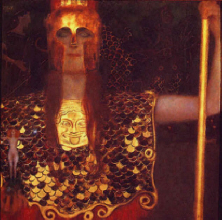 Gustav Klimt " Pallas Athne " 1898   Historisches Museum der Stadt  Vienne