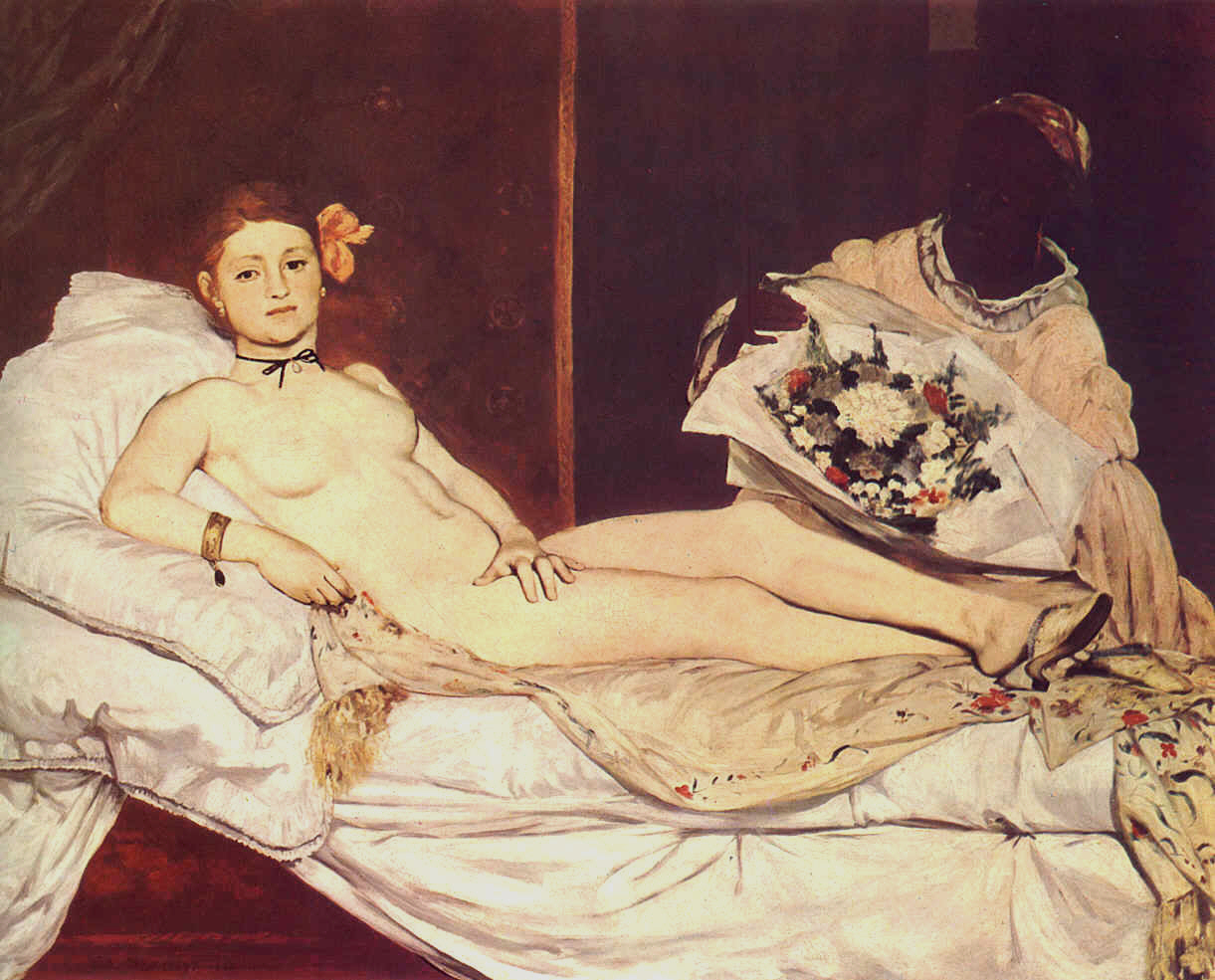 Edouard Manet " Olympia" 1863   Muse d'Orsay Paris