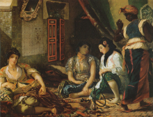 E. Delacroix : "Femmes d'Alger dans leur appartement" 1834  - (c) Musee du Louvre Paris