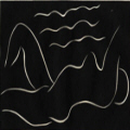 Henri Matisse : " Nu dans les ondes " (dtail) - Linogravure sur vlin G. Maillol - Muse Matisse Cateau Cambresis  - Sucession Matisse  Coll. part.
