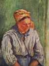 C.Pissarro : " La Mre Larchevque "   1880   Coll. Part.