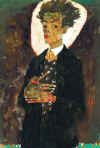 Egon Schiele "Autoportrait au gilet "    Ernst Ploil, Vienne 