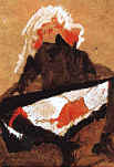 Egon Schiele "Fille aux jambes tendues" 1910  Coll. Part.Etats Unis